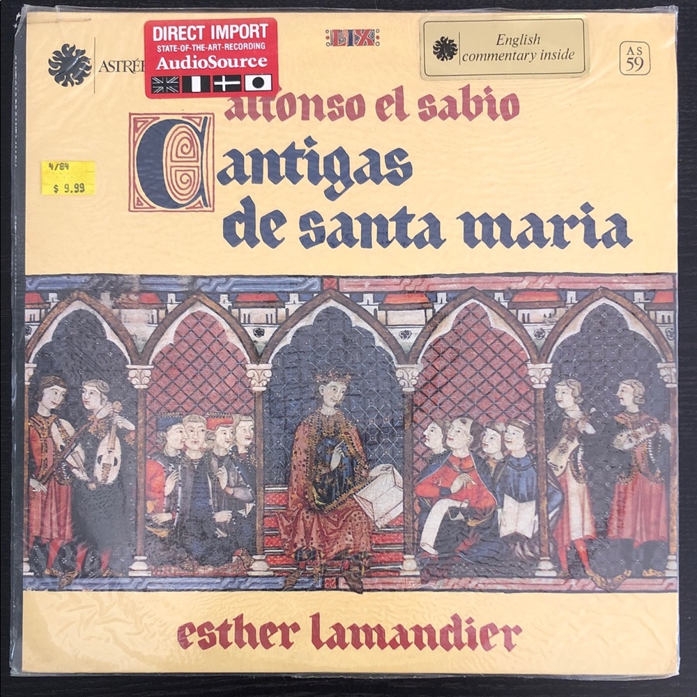 Alfonso El Sabio Esther Lamandier Cantigas De Santa Maria ‘81